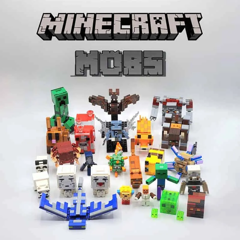 Minecraft Custom MEGA Mobs 25 Brick Figures Collection Army Kids Toy Gift