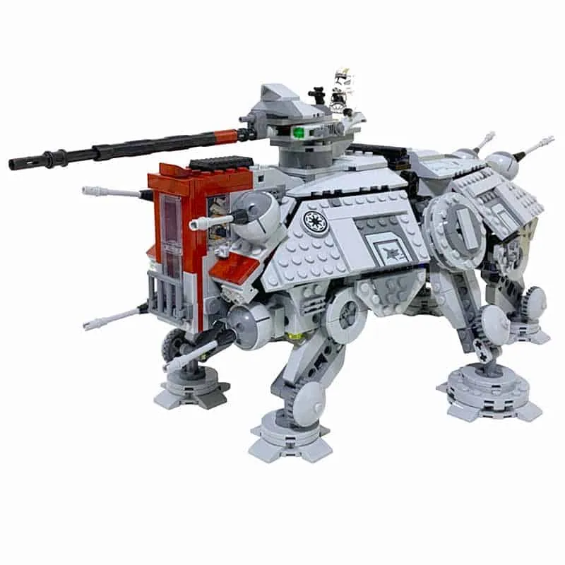 Star Wars Mandalorian AT-TE Walker 75337 Space Ship 1082Pcs Building Blocks Kids Toy 65010