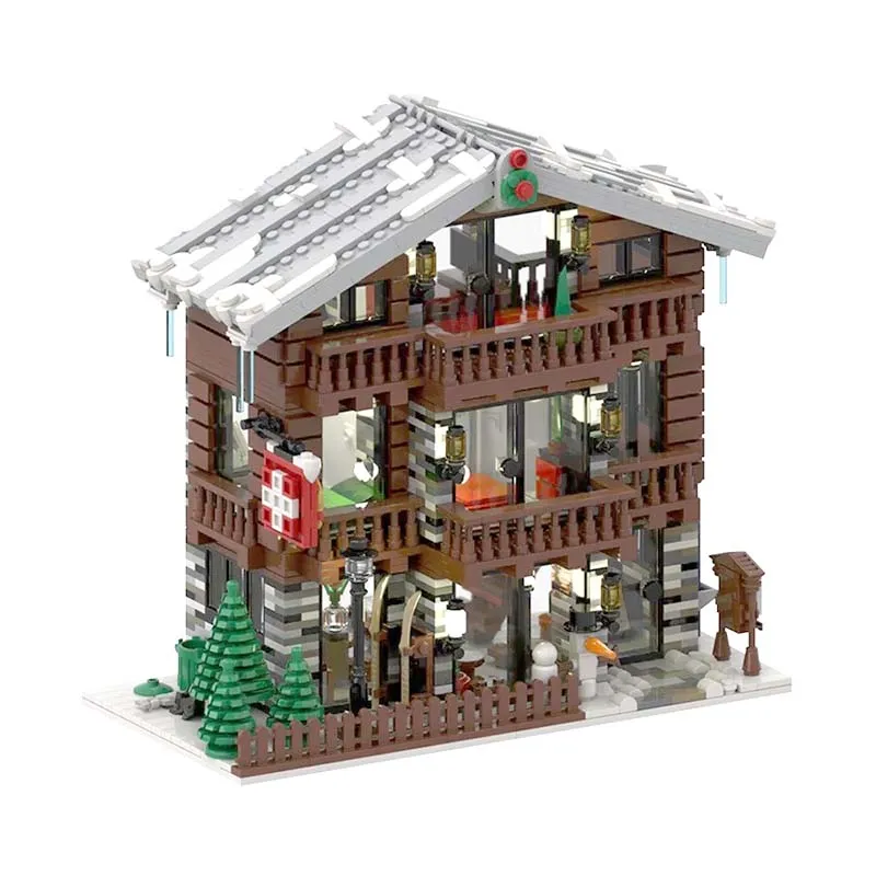 Winter Village Swiss Restaurant And Hotel 91029 Medieval Architecture