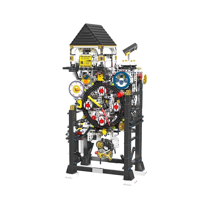 Mould King 10159 Cyberpunk Mechanical Clock With Motor 3181Pcs Building Blocks Kids Toy