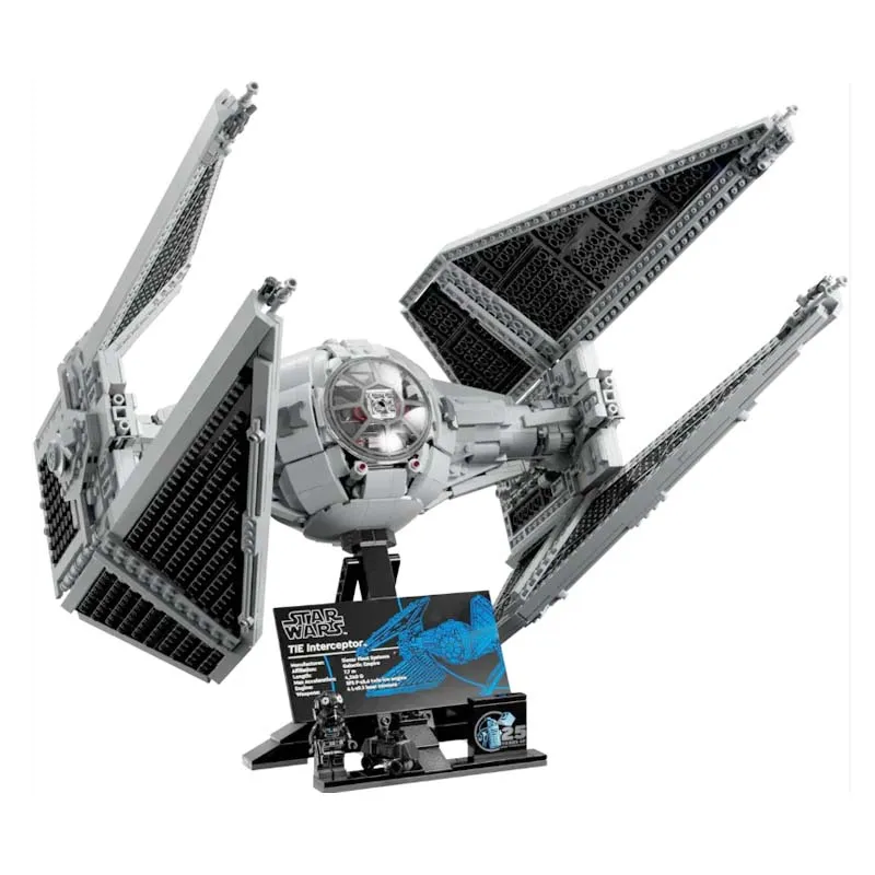 Star Wars TIE Interceptor UCS 75382 Space Ship 1931Pcs Building Blocks Kids Toy