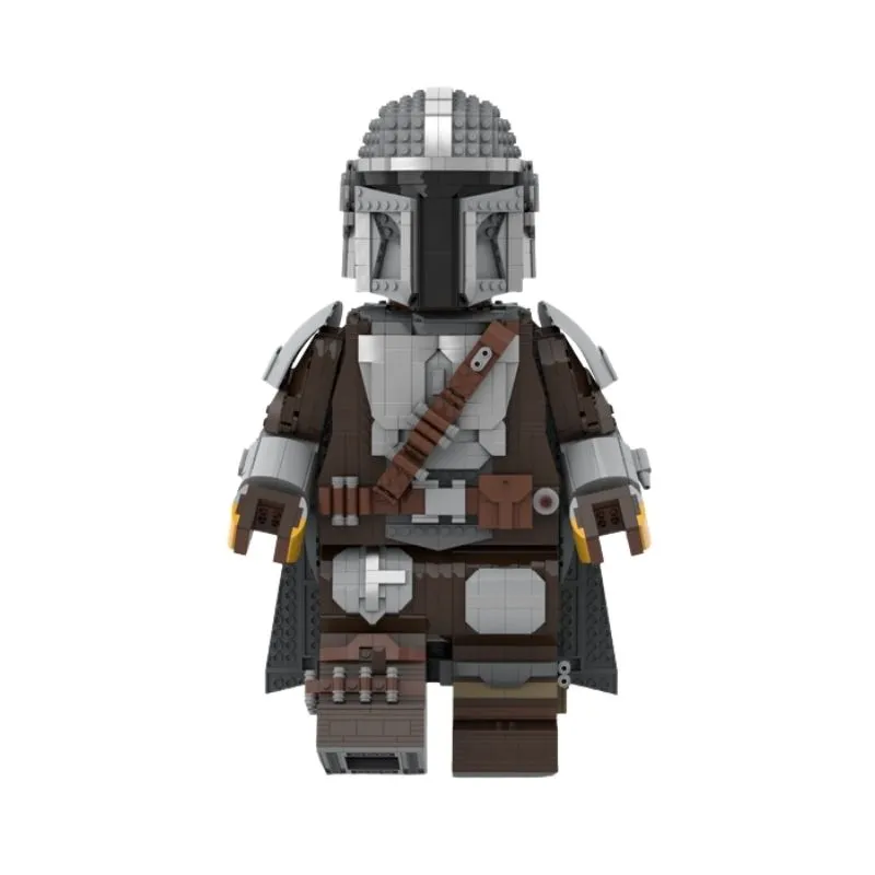 Star Wars The Mandalorian Mega Figure Bust MOC-102953 Space Battle Model 2174Pcs Building Blocks Kids Toy