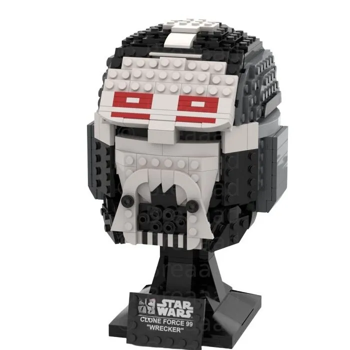 Star Wrecker Helmet Collection -76196 Space Battle Model