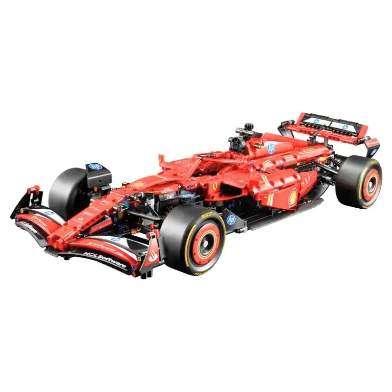 Ferrari SF-24 F1 Formula One F1 Car 42207 Technic Super Car 1361Pcs Building Blocks Kids Toy