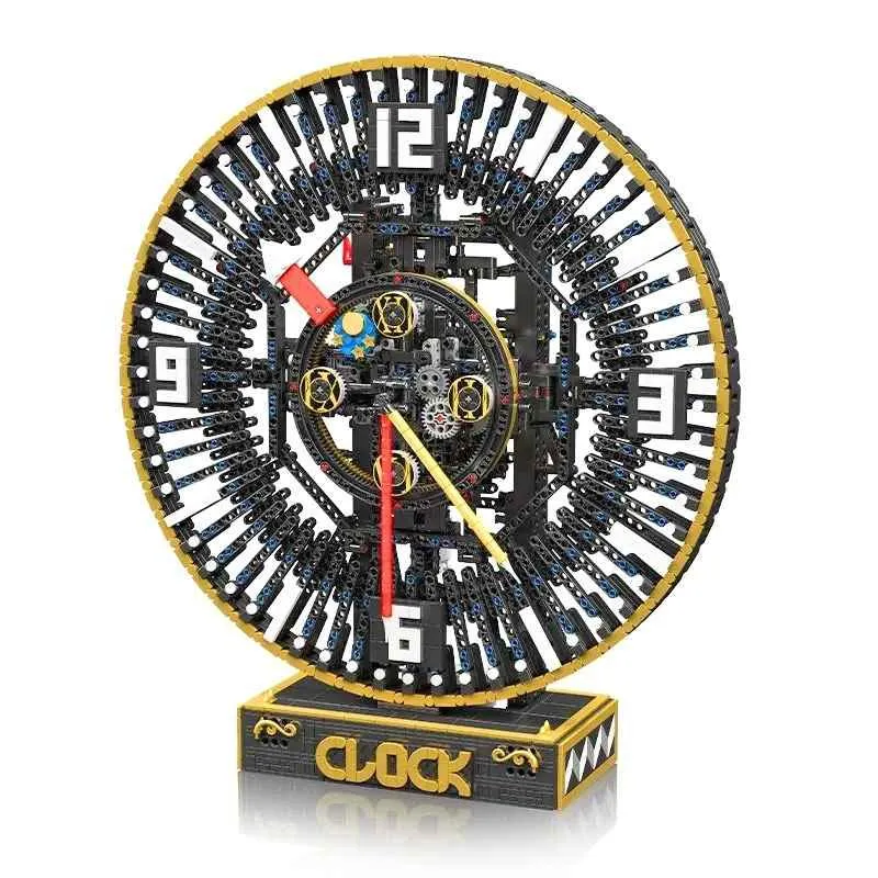 Mould King 10160 Motorized Mechanical Gear Clock 3675Pcs Building Blocks Kids Toy