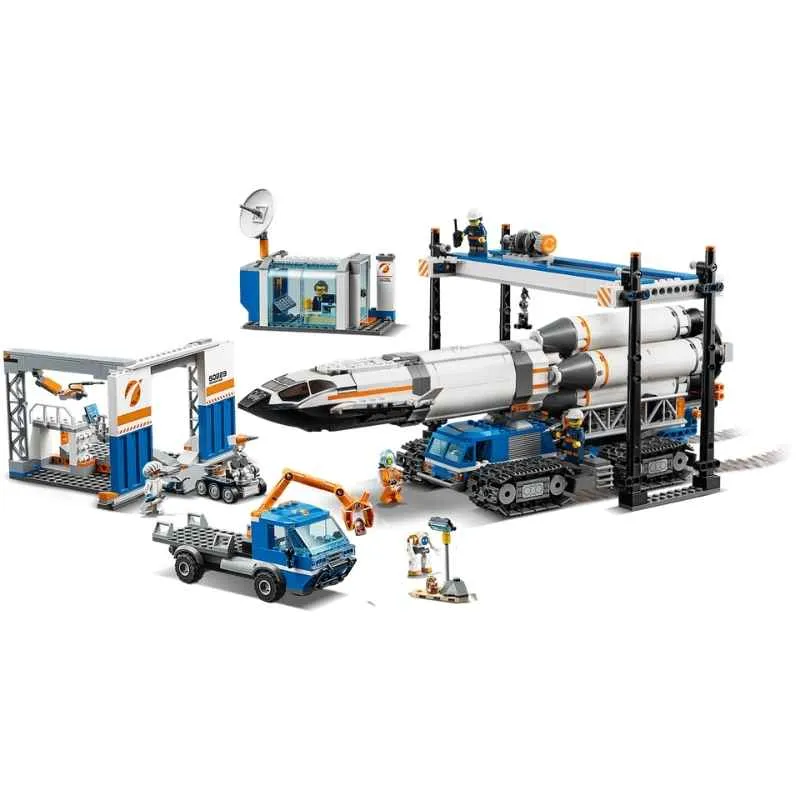Rocket Assembly & Transport 60229 NASA Space Shuttle 1055Pcs Building Blocks Kids Toy