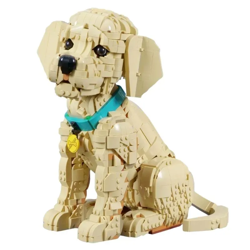 Golden Retriever Puppy 11384 Dog Idea Creations 2102Pcs Building Blocks Kids Toy